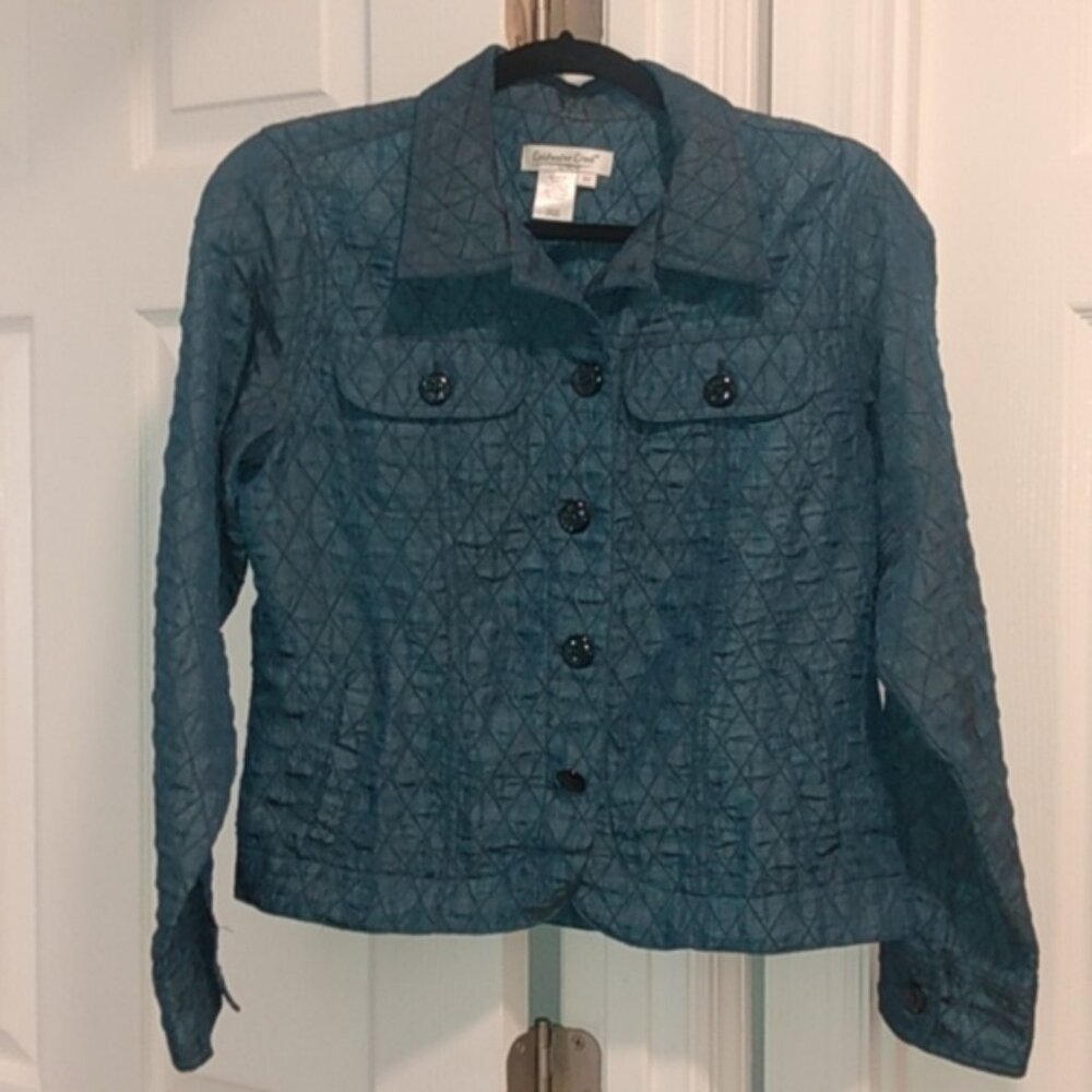 Coldwater Creek Crinkle Diamond Quilted Jacket - Picture 3 of 16